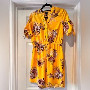 Justify Yellow Floral Mini Dress